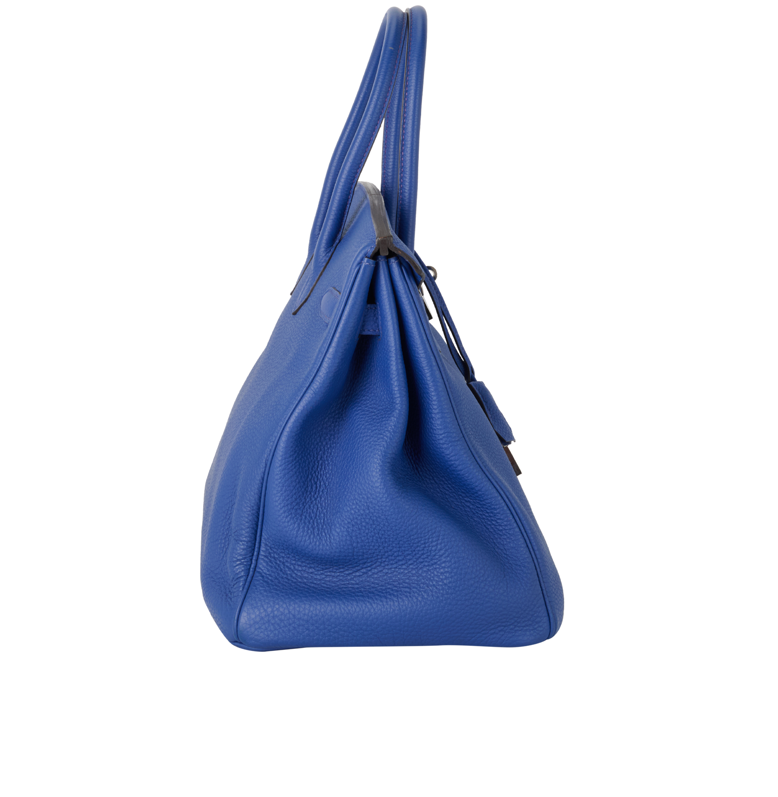Birkin 35 In Togo Blue Electric, &pound;8,500, Handbags, Blue, Leather, Side view